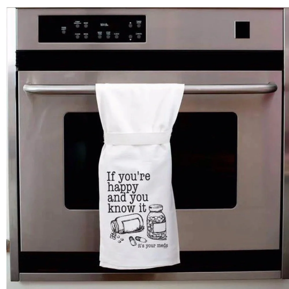 twisted ware “boo you whore” dish towel Halloween kitchen ware